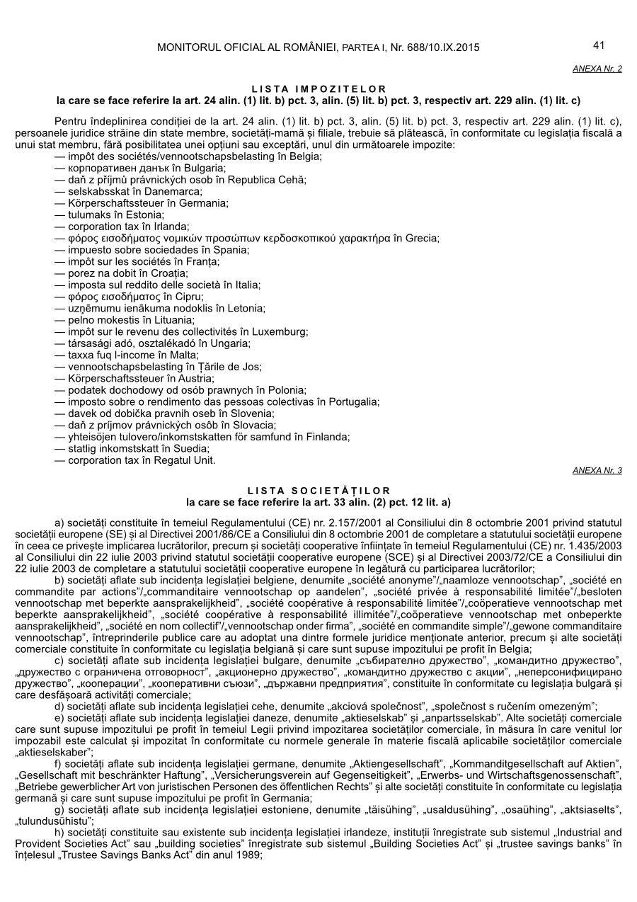 Pagina 41 din Monitorul Oficial nr. 688/2015