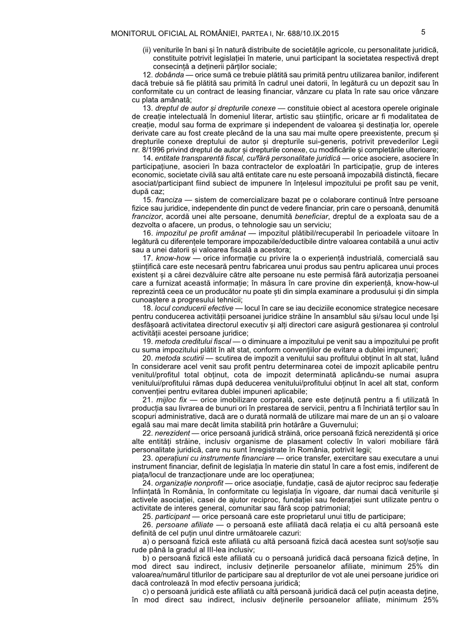 Pagina 5 din Monitorul Oficial nr. 688/2015