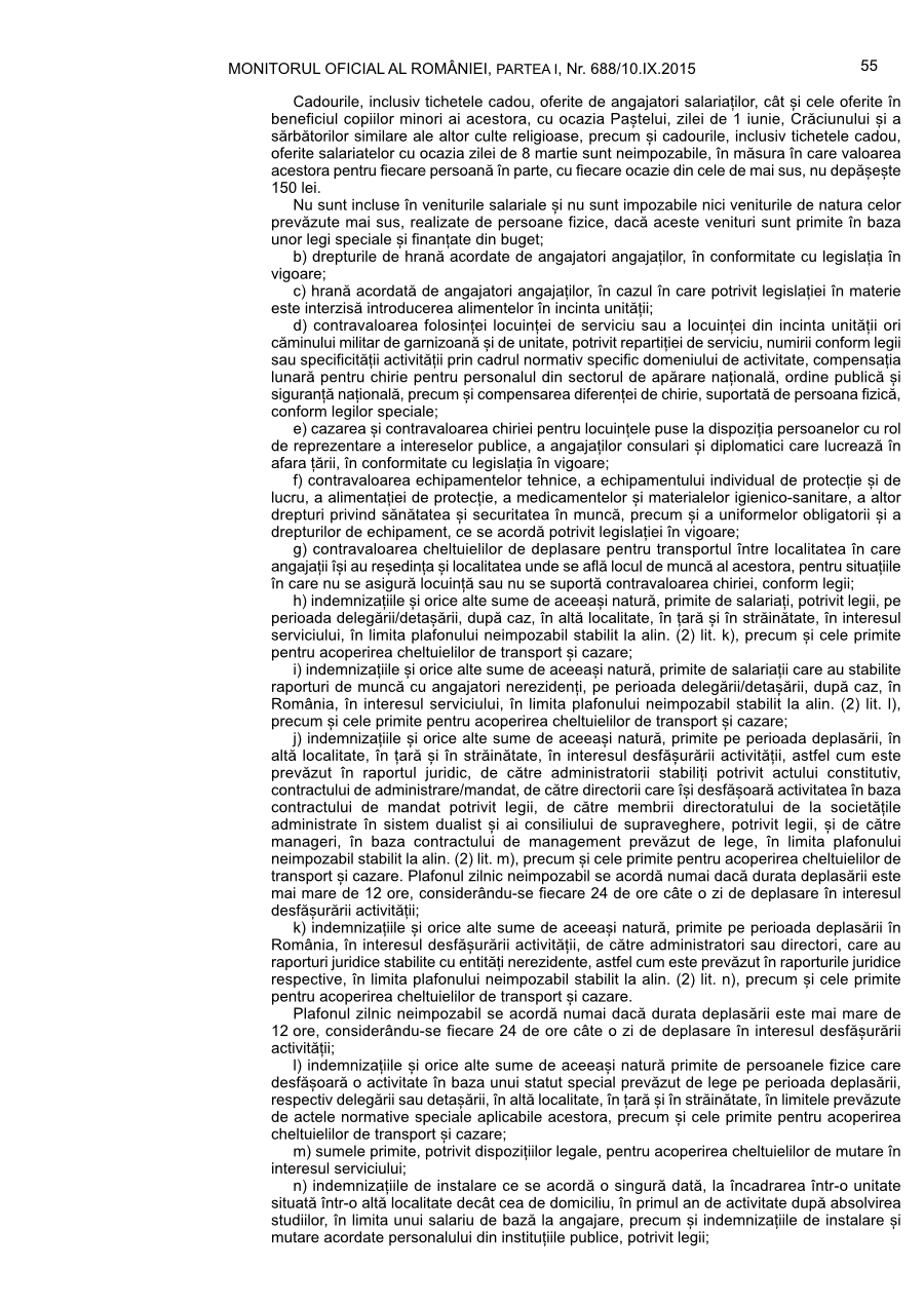 Pagina 55 din Monitorul Oficial nr. 688/2015