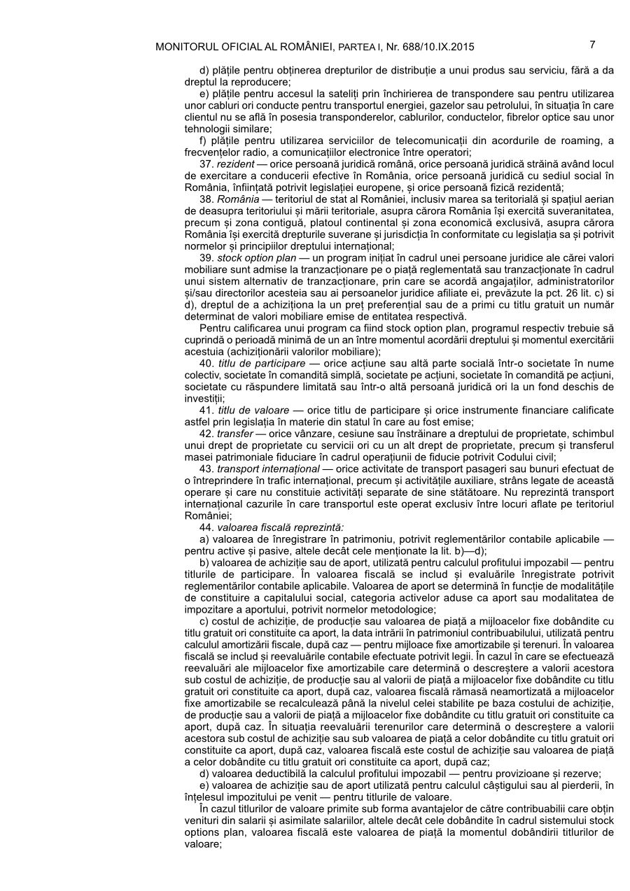 Pagina 7 din Monitorul Oficial nr. 688/2015