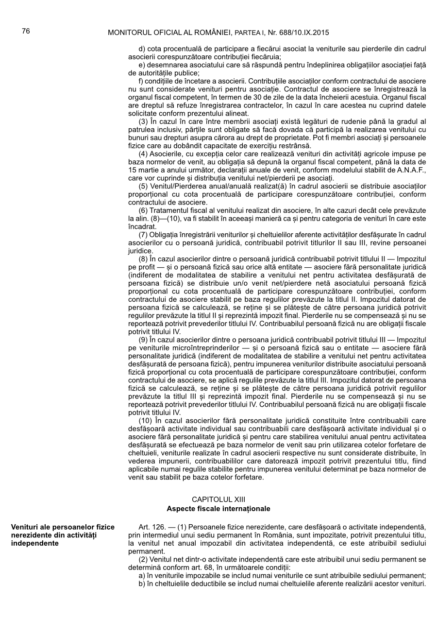 Pagina 76 din Monitorul Oficial nr. 688/2015
