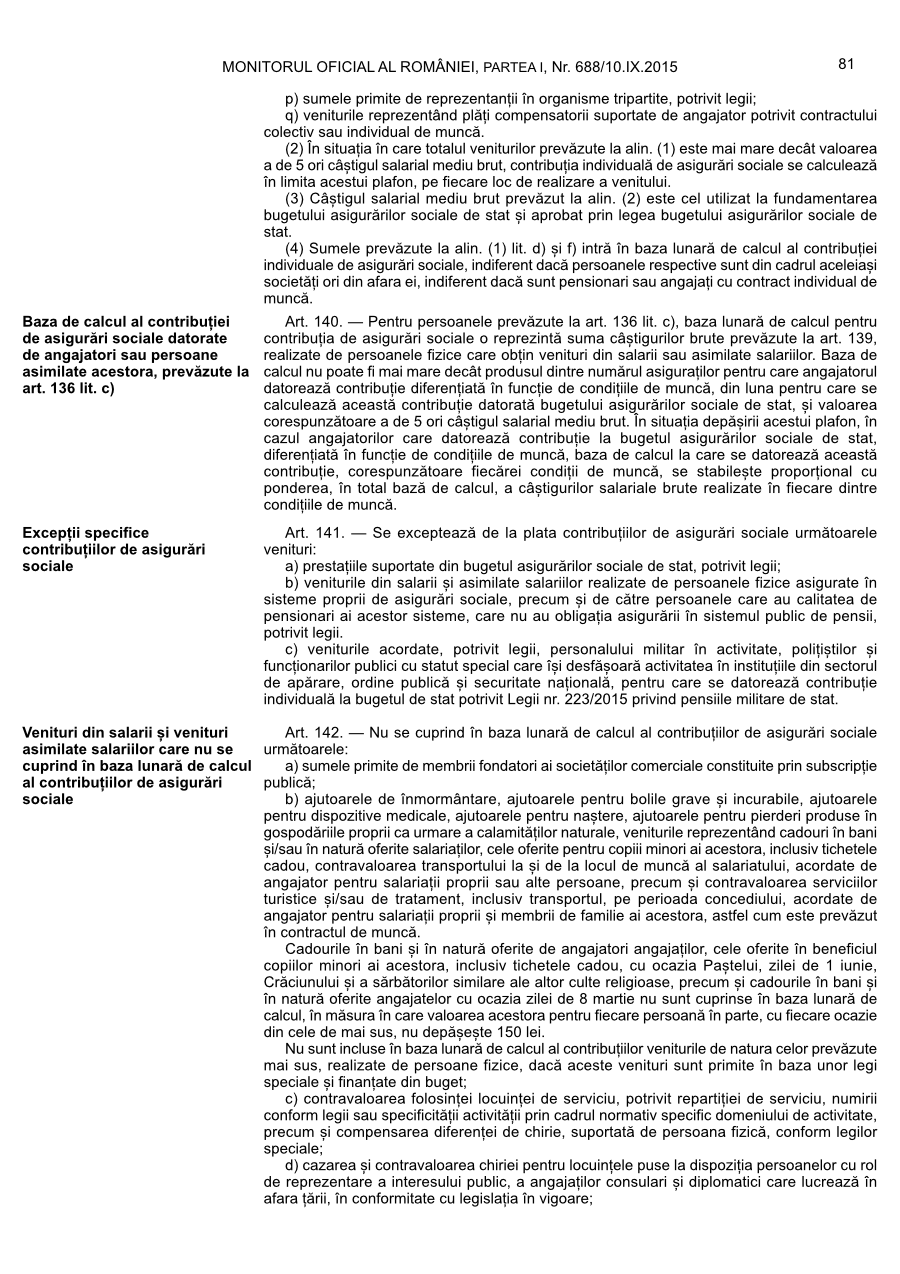 Pagina 81 din Monitorul Oficial nr. 688/2015