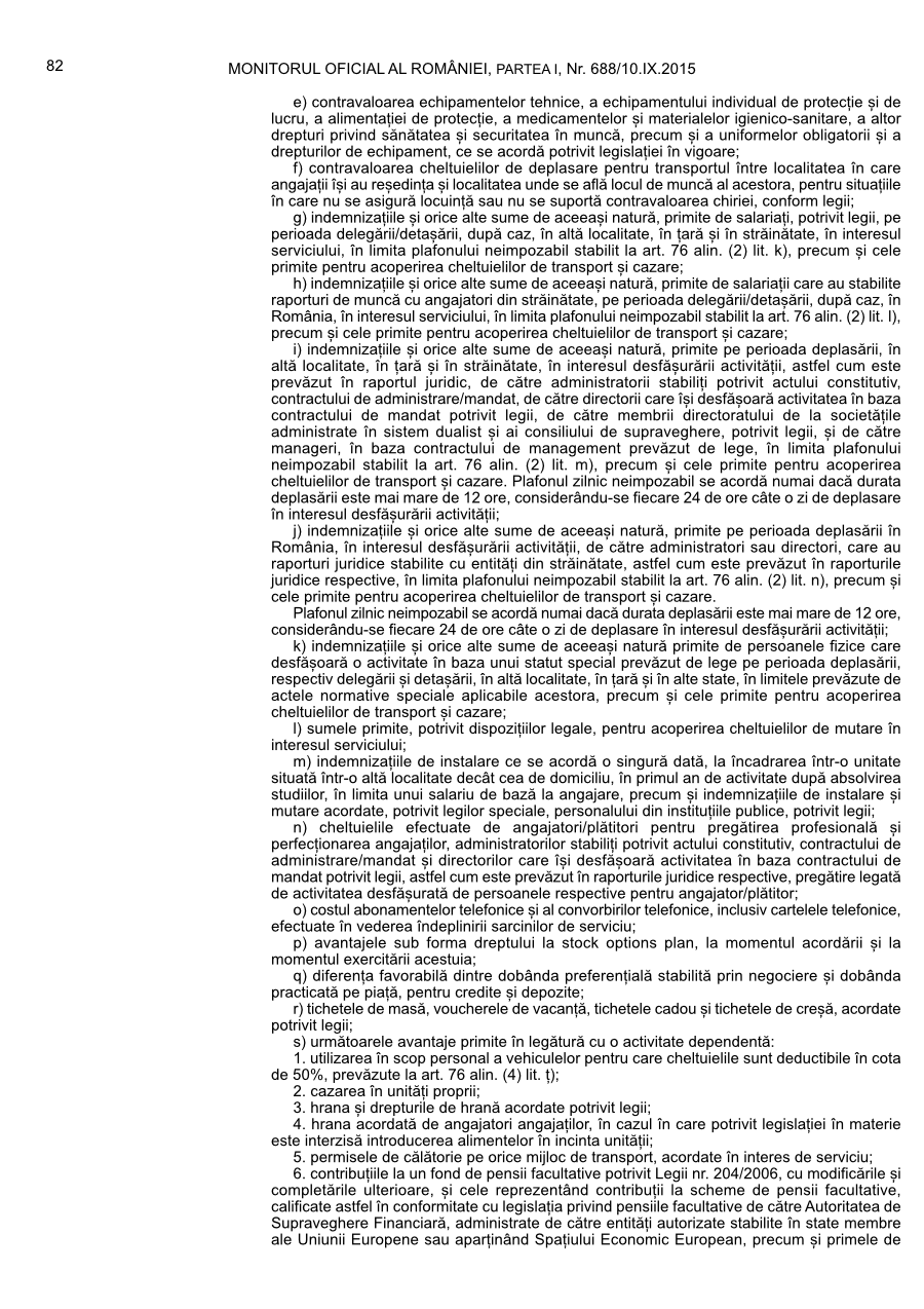 Pagina 82 din Monitorul Oficial nr. 688/2015