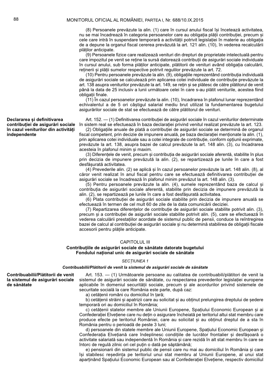 Pagina 88 din Monitorul Oficial nr. 688/2015