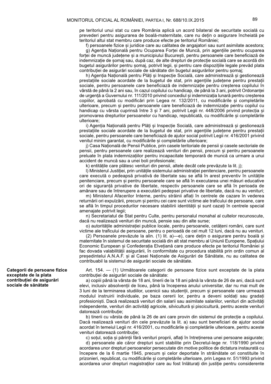 Pagina 89 din Monitorul Oficial nr. 688/2015