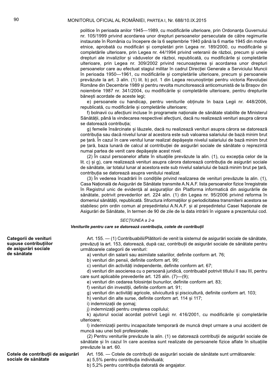 Pagina 90 din Monitorul Oficial nr. 688/2015