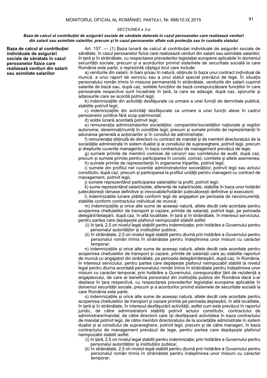 Pagina 91 din Monitorul Oficial nr. 688/2015