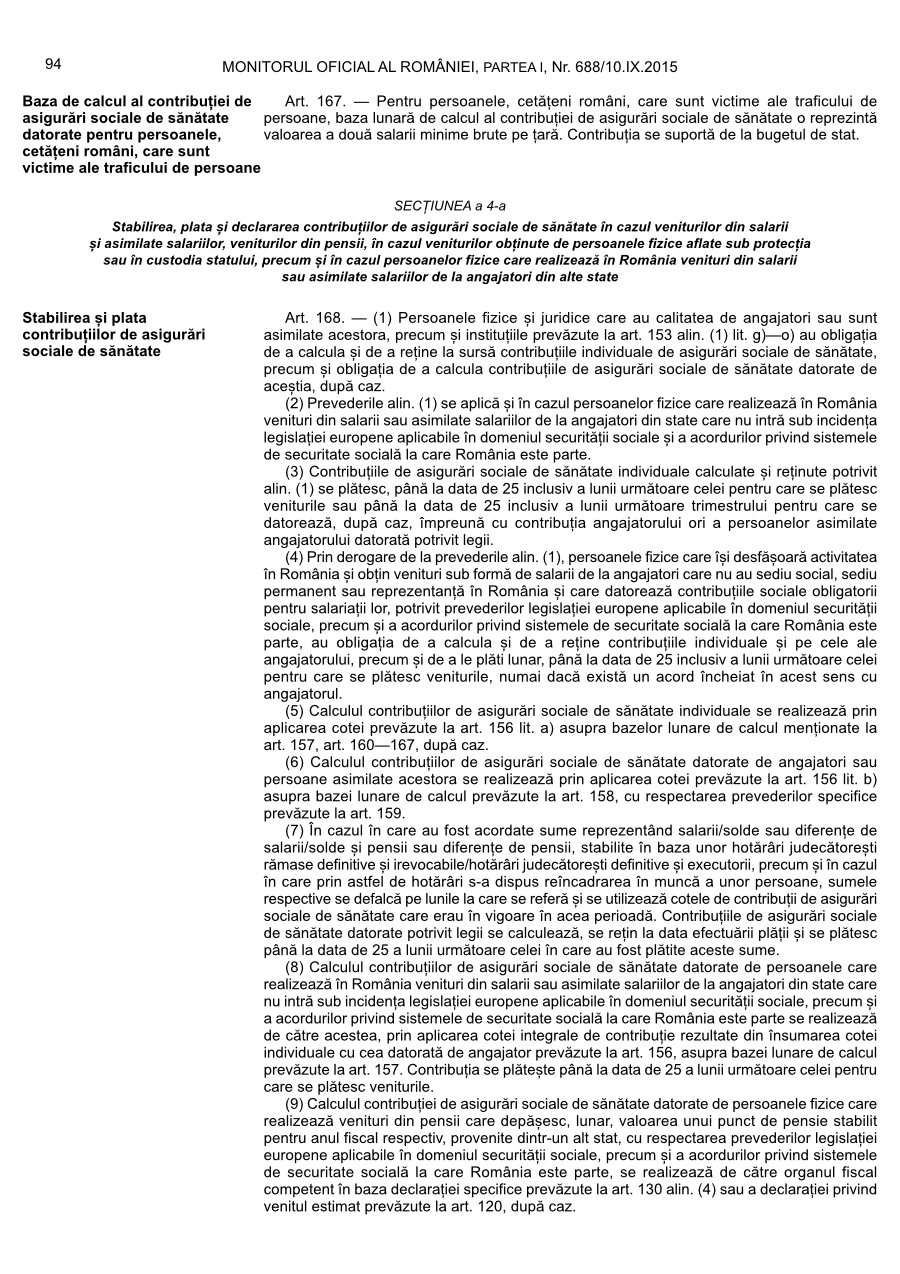 Pagina 94 din Monitorul Oficial nr. 688/2015