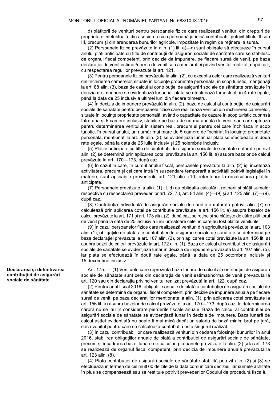 Pagina 97 din Monitorul Oficial nr. 688/2015