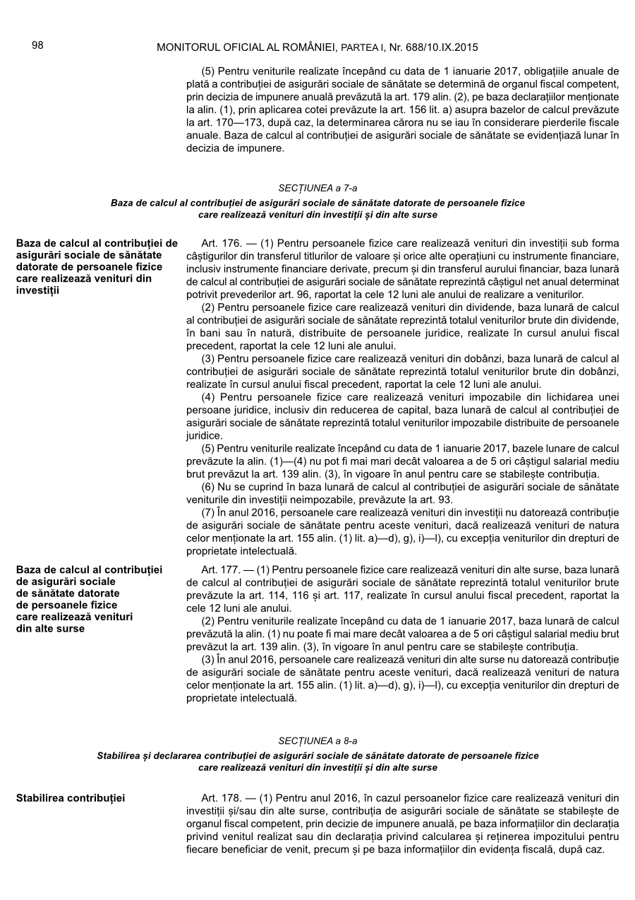 Pagina 98 din Monitorul Oficial nr. 688/2015