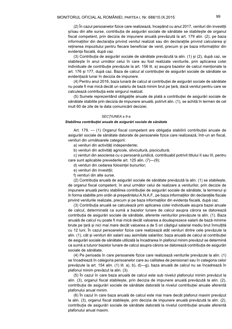 Pagina 99 din Monitorul Oficial nr. 688/2015