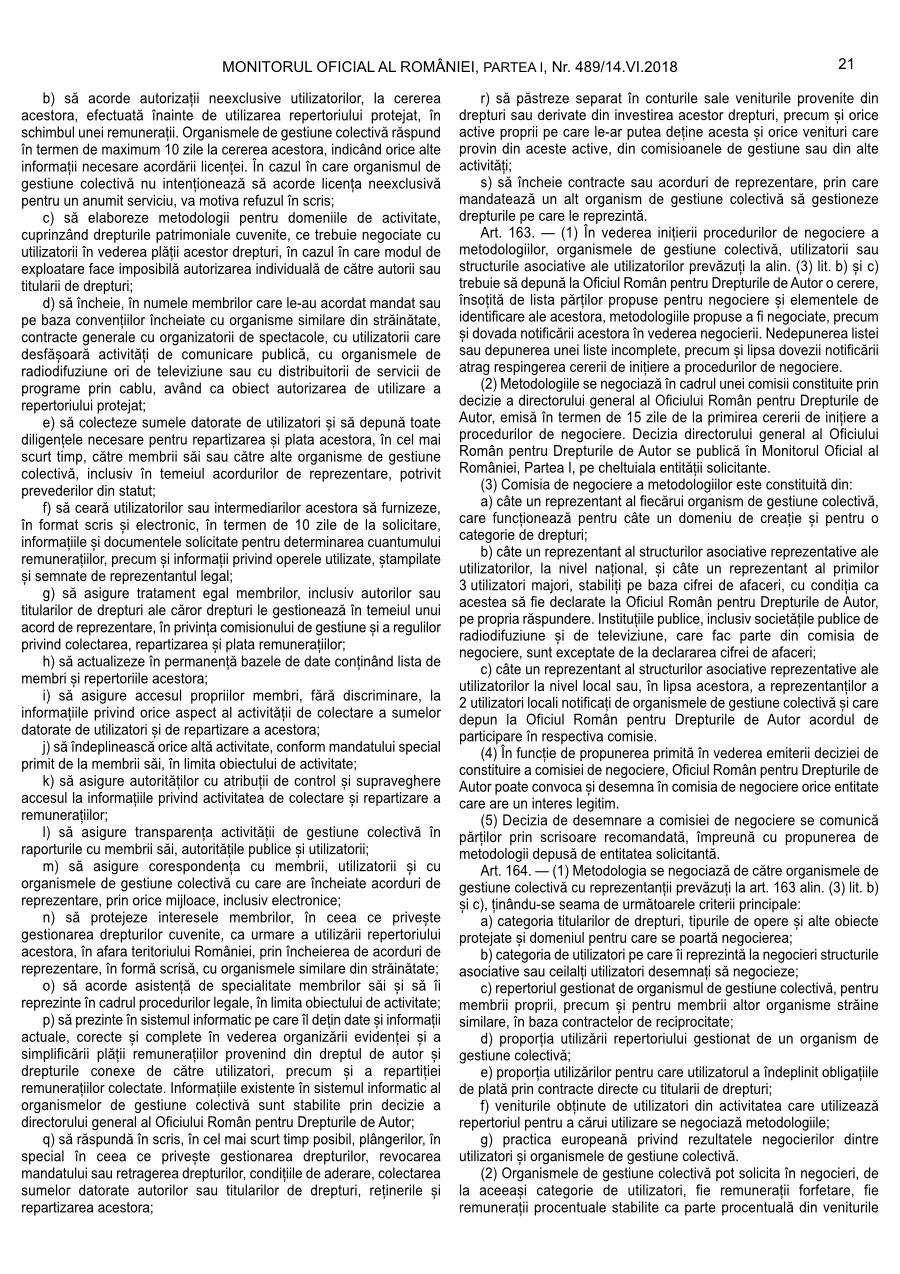 Pagina 21 din Monitorul Oficial nr. 489/2018