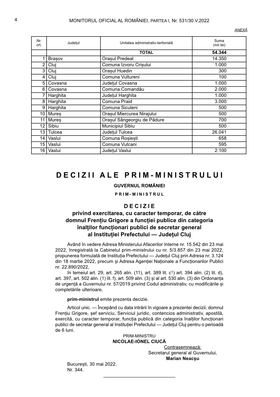 Pagina 4 din Monitorul Oficial nr. 531/2022