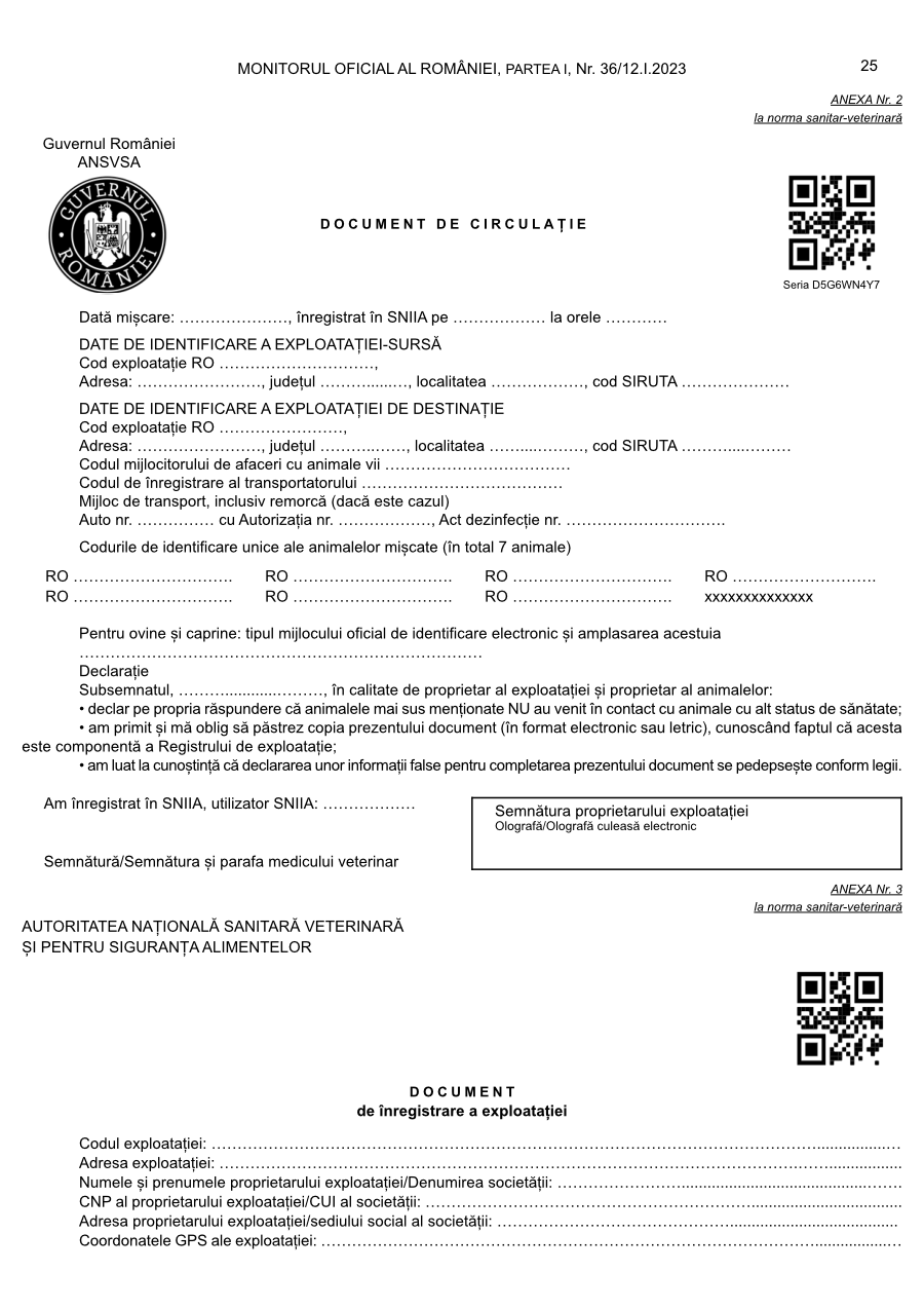Pagina 25 din Monitorul Oficial nr. 36/2023