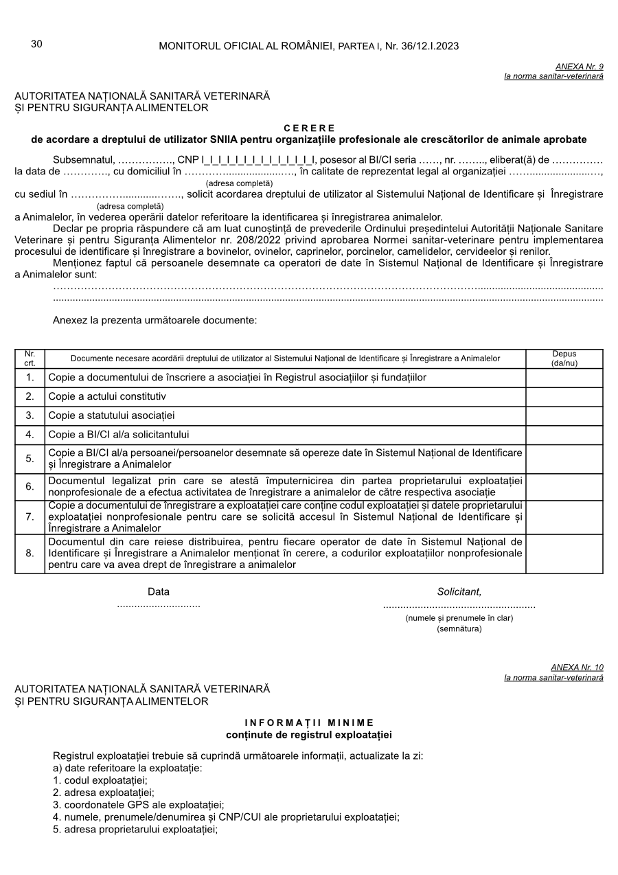 Pagina 30 din Monitorul Oficial nr. 36/2023