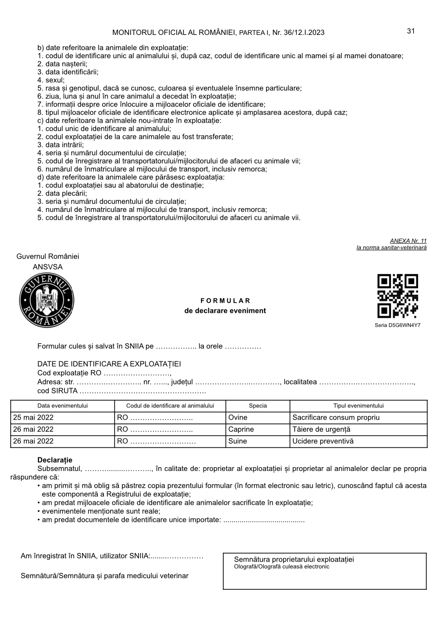 Pagina 31 din Monitorul Oficial nr. 36/2023