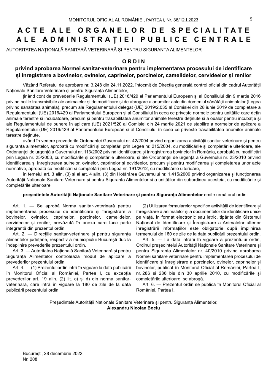 Pagina 9 din Monitorul Oficial nr. 36/2023